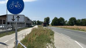 nesreča kolesarja in tovornjaka v Murski Soboti