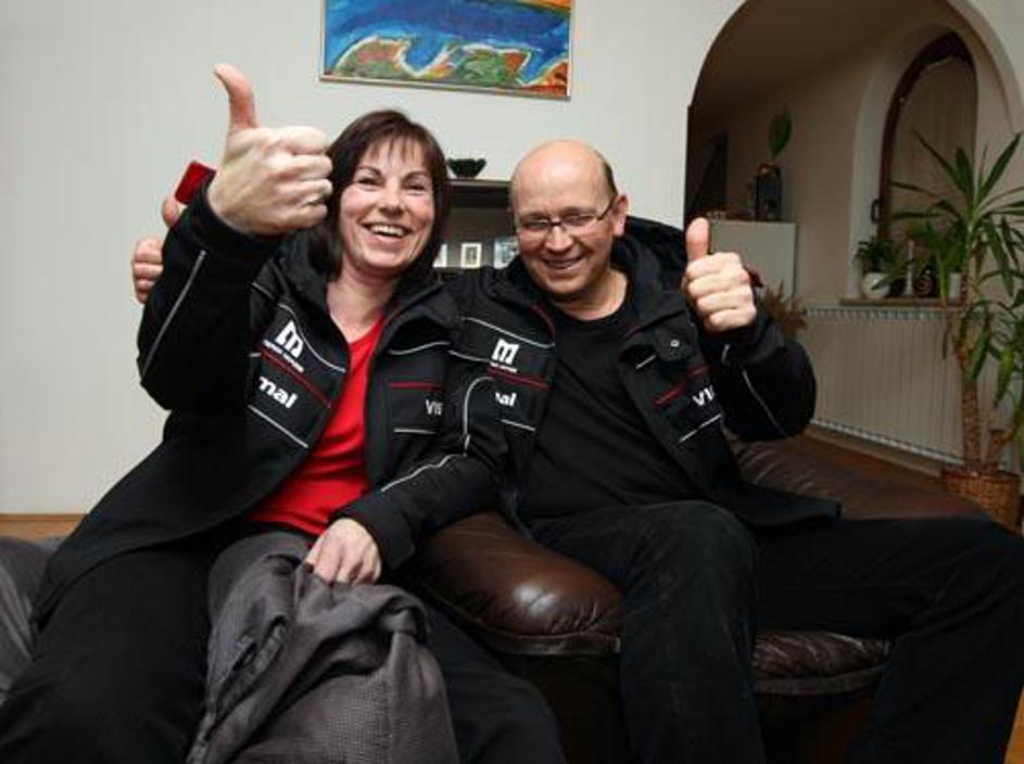 Starša Tine Maze, Ferdo in Sonja, sta navdušena nad hčerkinim uspehom.