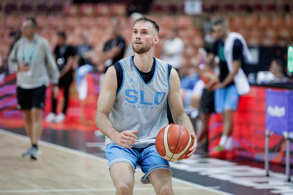 trening košarkarske reprezentance slovenije, leon stergar | Avtor: Saša Despot