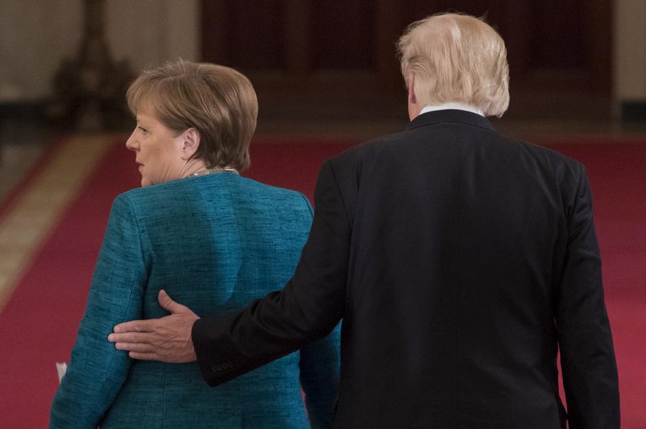 Angela Merkel in Donald Trump