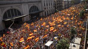 Demonstracije nasprotnikov odcepitve v Barceloni