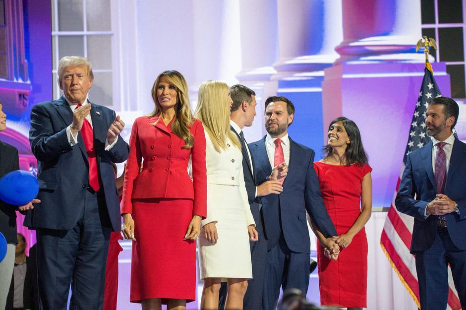 republikanska konvencija Donald Trump J. D. Vance Melania Trump | Avtor: Profimedia