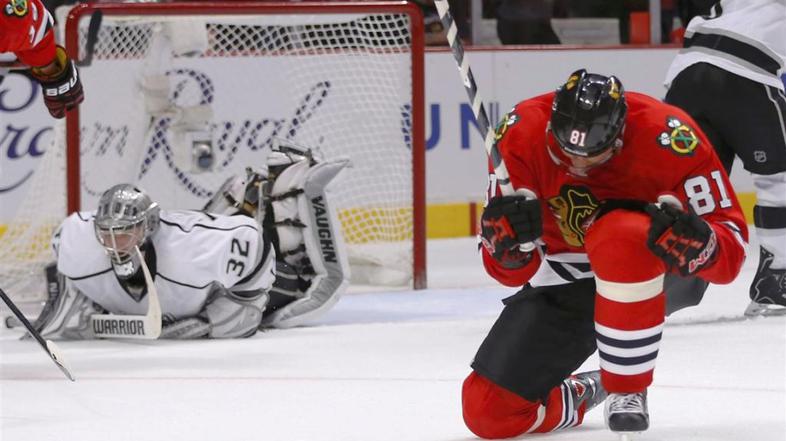 Hossa Quick Chicago Blackhawks Los Angeles Kings NHL končnica
