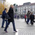 slovenija 23.11.07, copova ulica, tlakovci, visoke petke, center, Ljubljana, fot
