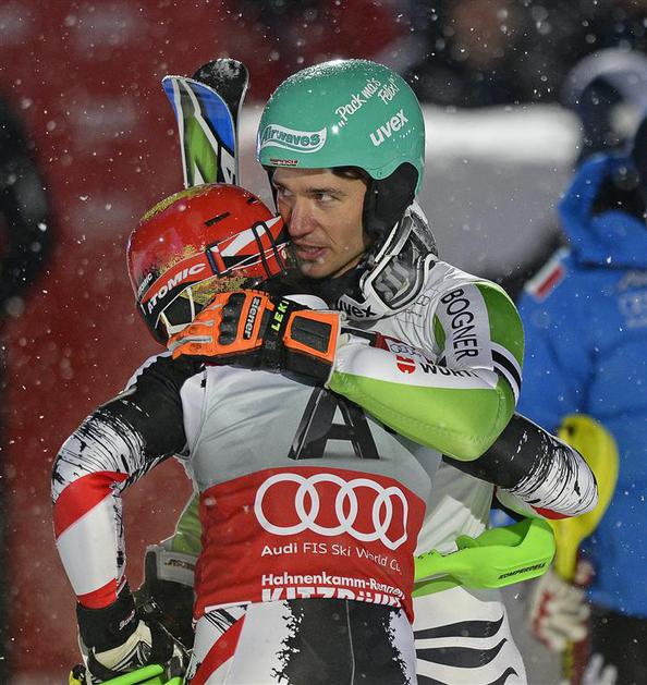 Hirscher Neureuther Kitzbühel slalom svetovni pokal tekma