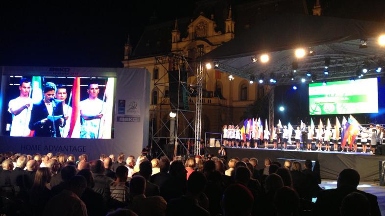 Bratušek EuroBasket EP v košarki otvoritev Kongresni trg