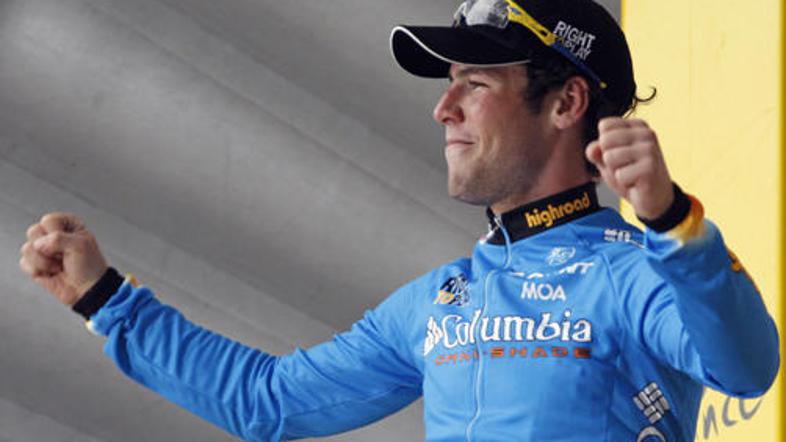 Mark Cavendish je bil še tretjič najmočnejši v ciljnem sprintu.