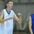 Davis Bertans in Vlatko Ilievski, prvi trening Olimpije