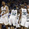 Košarkarji New Orelansa se zasluženo veselijo uvrstitve v drugo kolo končnice.