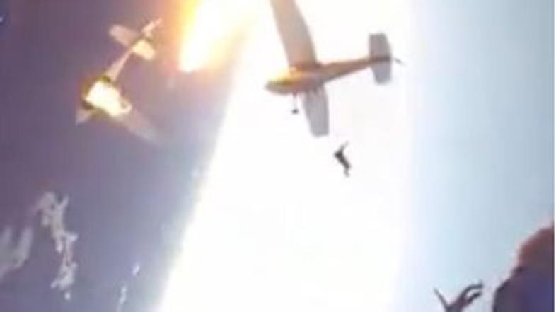 letalo padalci trčenje