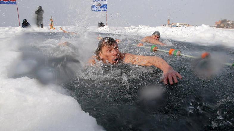 Vladivostok plavanja v ledeni vodi