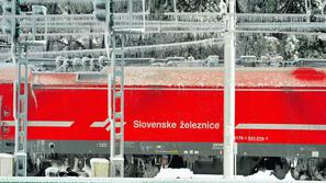 Sneg in led na vlaku