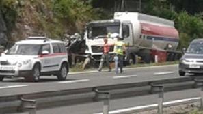 Nesreča na primorski avtocesti