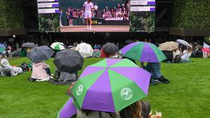 wimbledon dež tenis dežnik