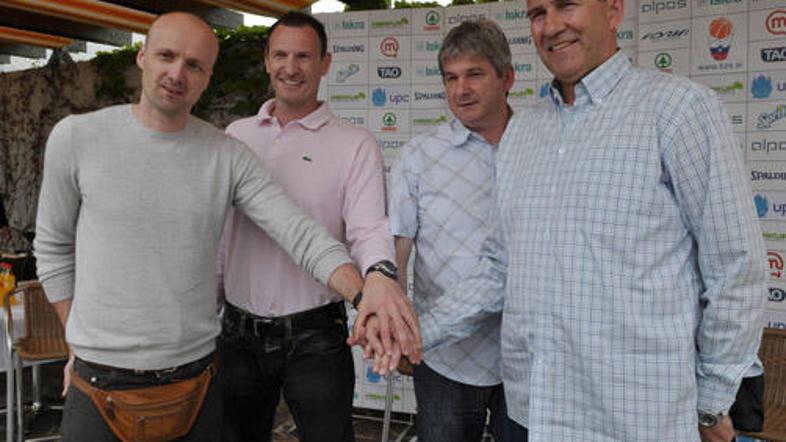 Jure Zdovc, Rado Trifunovič, Aleš Pipan, Ivan Sunara (od leve proti desni)