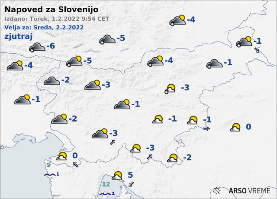 ARSO vreme | Avtor: Arso/meteo.si