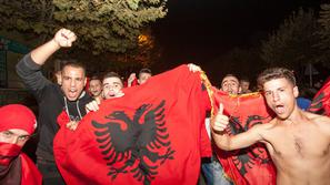 Priština zračno plovilo dron velikoalbanska zastava stadion JNA Beograd Srbija A