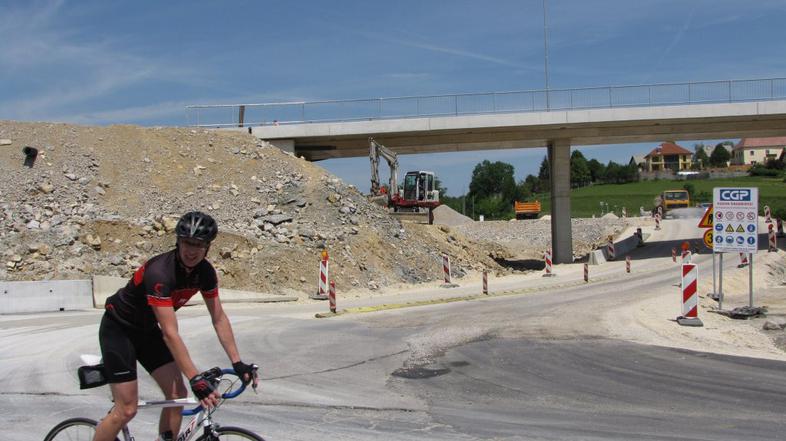 Gradbišče avtoceste v Trebnjah