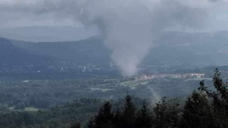 tornado pri Ilirski Bistrici