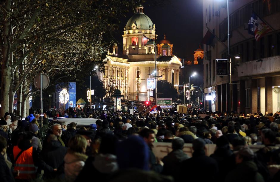 Protesti v Beogradu | Avtor: Epa