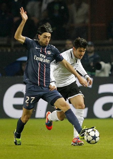 liga prvakov psg valencia pastore barragan