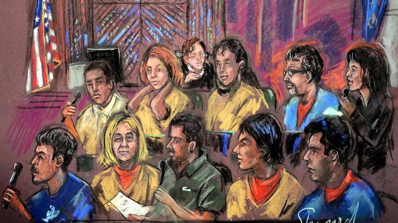 Ruski vohuni na včerajšnjem zaslišanju. (Foto: Epa)