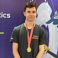 Benjamin Bajd, dijak Gimnazije Kranj in prejemnik odličja na računalniški olimpijadi.