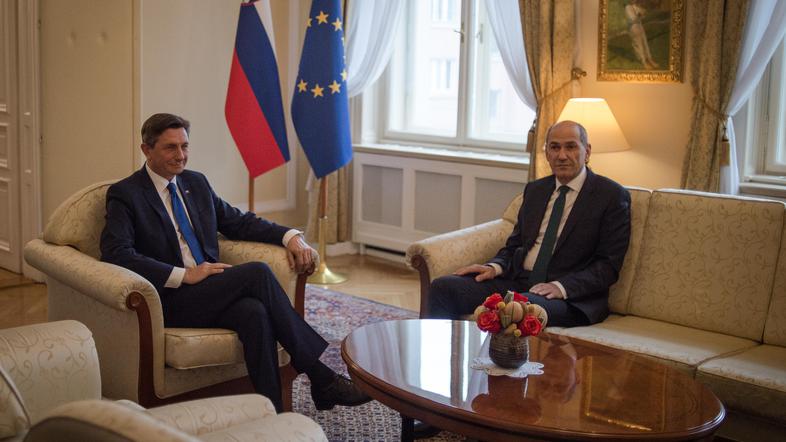 Janez Janša in Borut Pahor