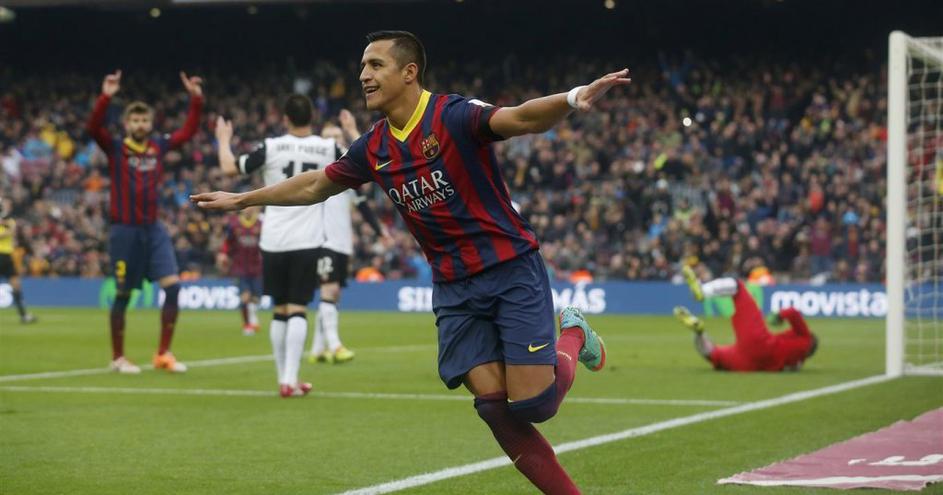 Alexis Sanchez Barcelona Valencia Liga BBVA Španija prvenstvo