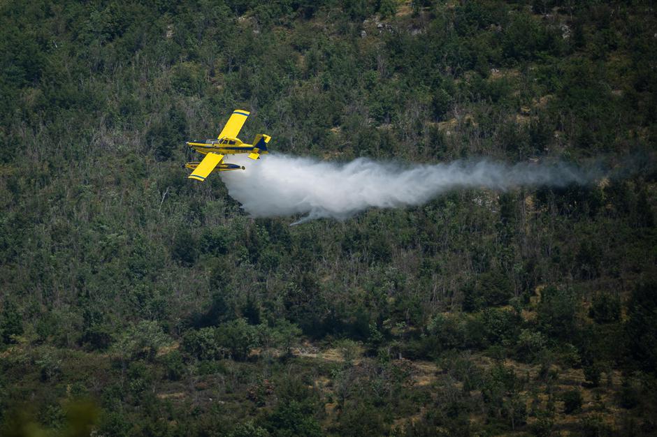 požar na Krasu air tractor | Avtor: Jure Makovec/STA