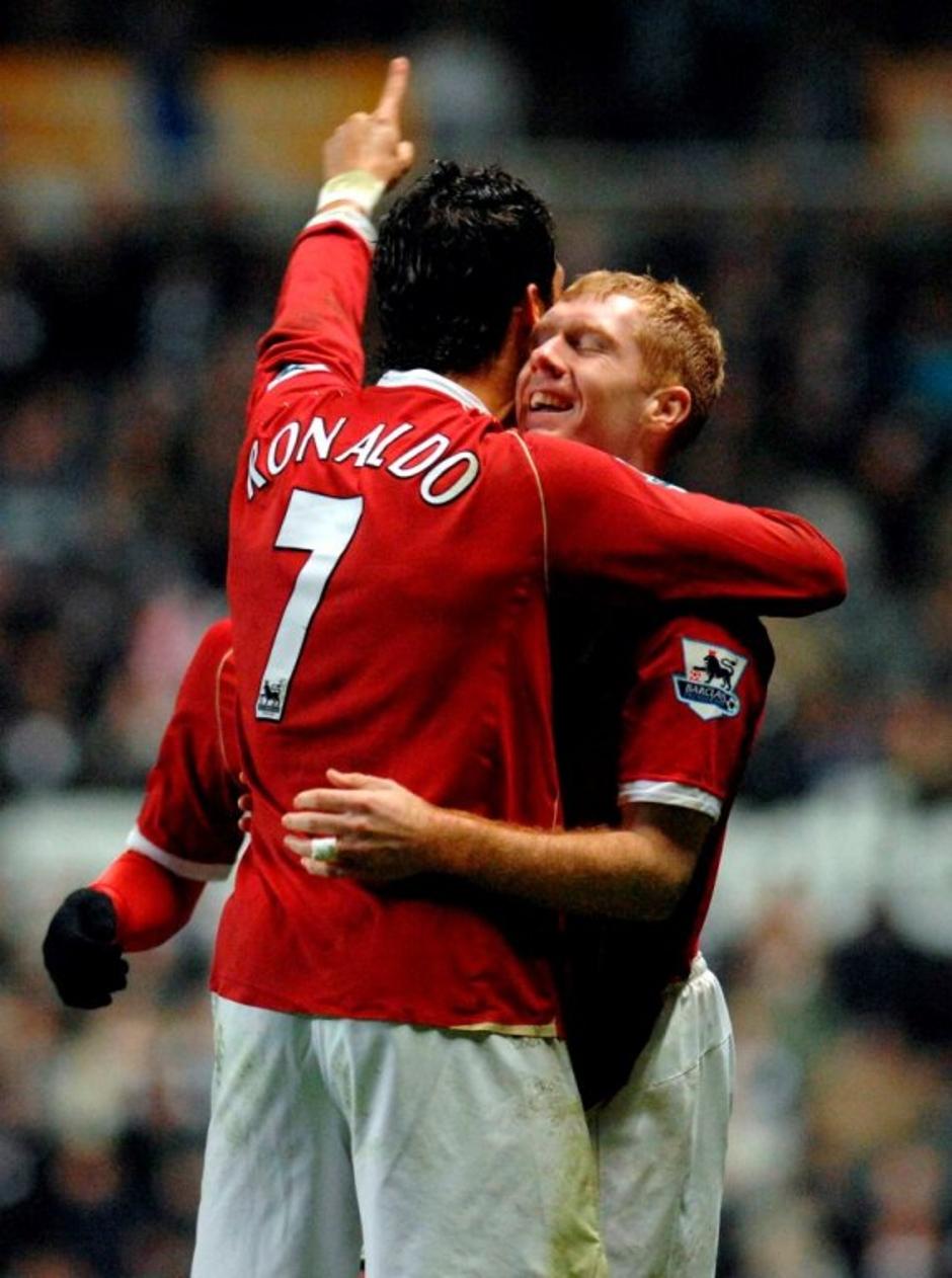 Ronaldo Scholes Newcastle United Manchester United Premier League Anglija liga p | Avtor: EPA