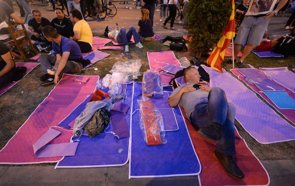 Skopje, demonstracije | Avtor: EPA