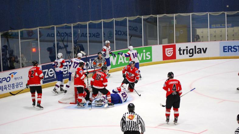 Urbas gol slovenska hokejska reprezentanca avstrijska hokejska reprezentanca Slo