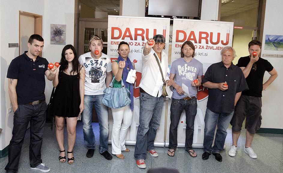 krvodajalska akcija Marko Potrč, Jure Zrnec, Urška Majdič, Pavle Ravnohrib, Vinc