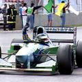 Dirkalnik Benetton B174 je prenovljen in je trenutno v Torontu. FOTO: AFP