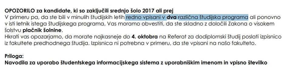 Vabilo na vpis | Avtor: 