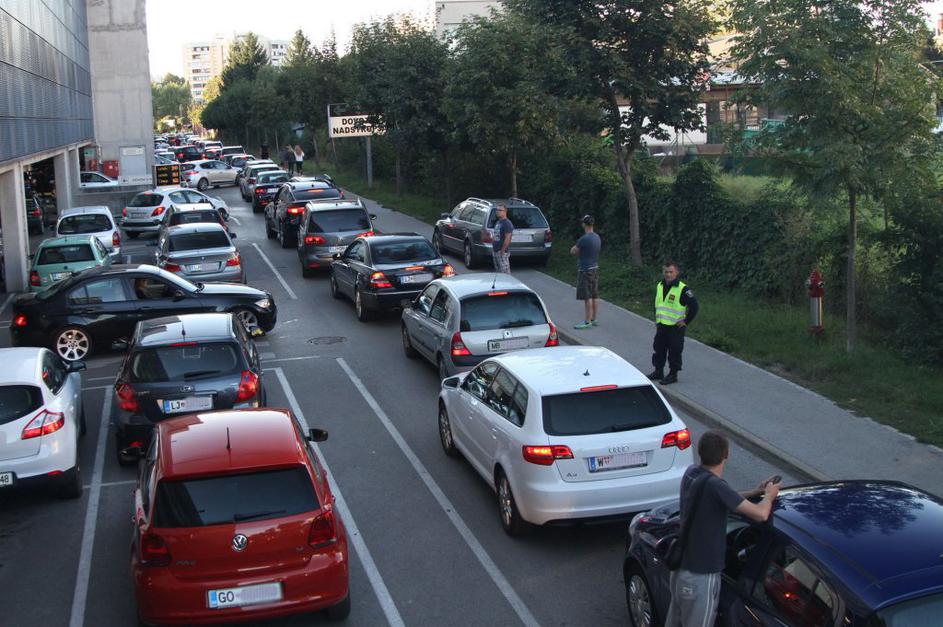 Zastoj pred Cityparkom