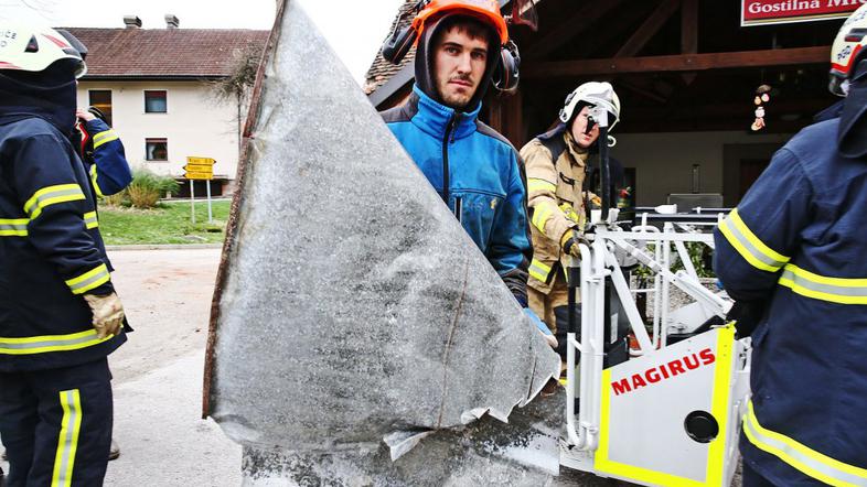 Posledice neurja na Gorenjskem