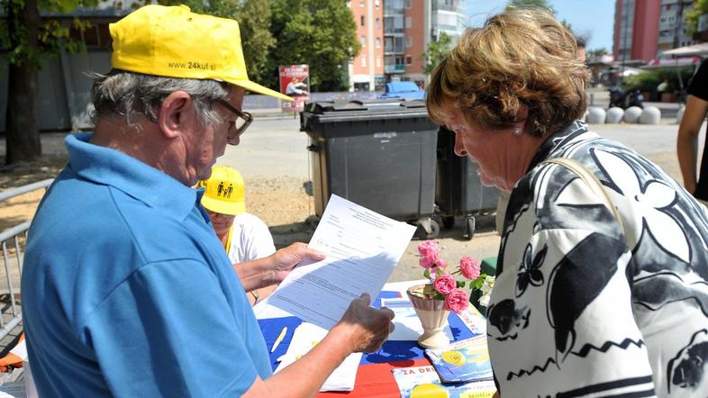 Zbiranje podpisov za razpis referenduma o družinskem zakoniku.