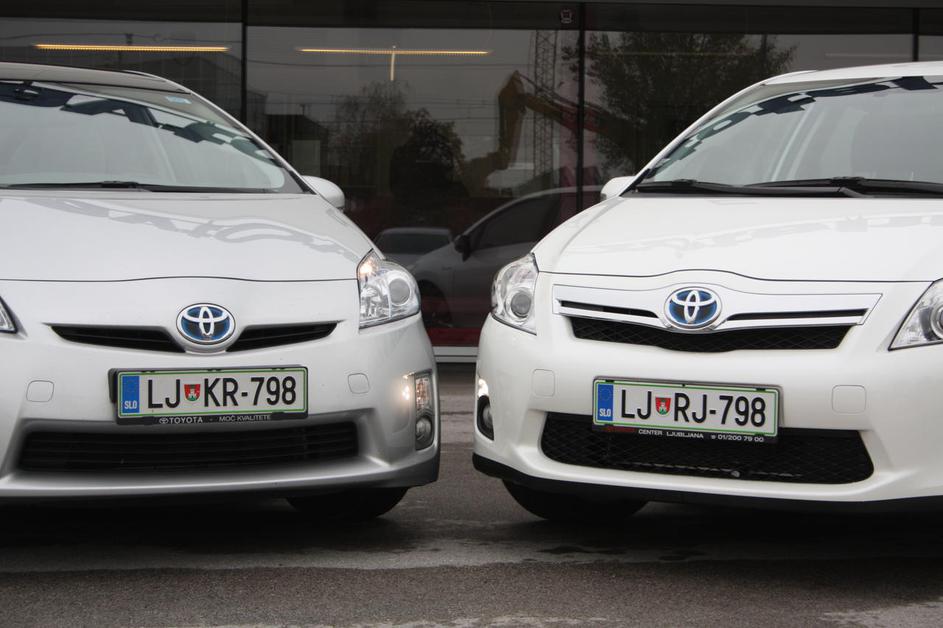 Toyota auris in prius