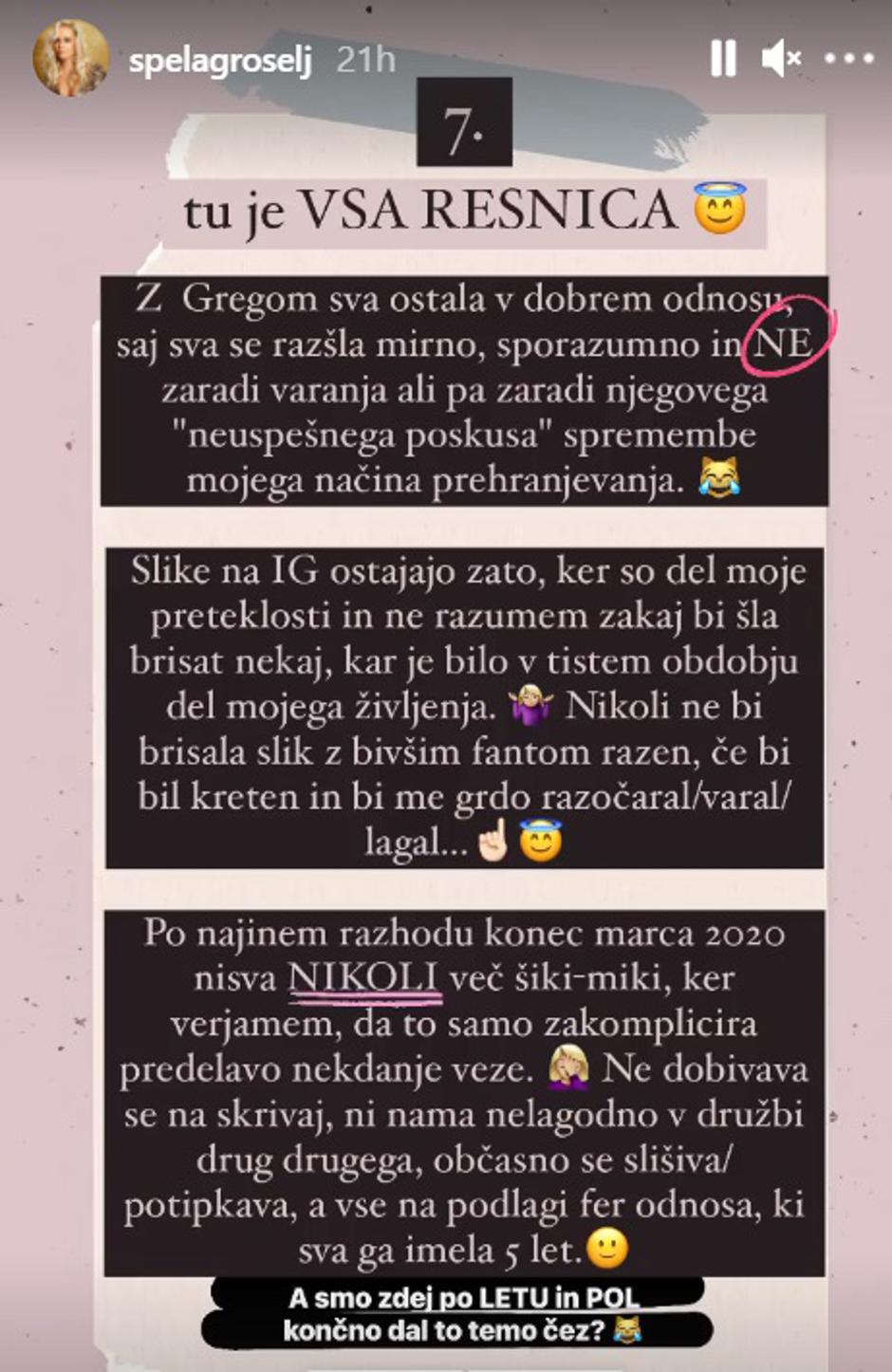 špela grošelj | Avtor: Instagram