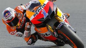 Stoner Repsol Honda trening Barcelona Španija motoGP motociklizem motorist