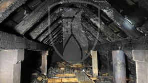 Požar, stanovanjska hiša, požarišče,