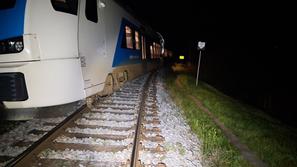 Iztirjenje vlaka na Gorenjskem