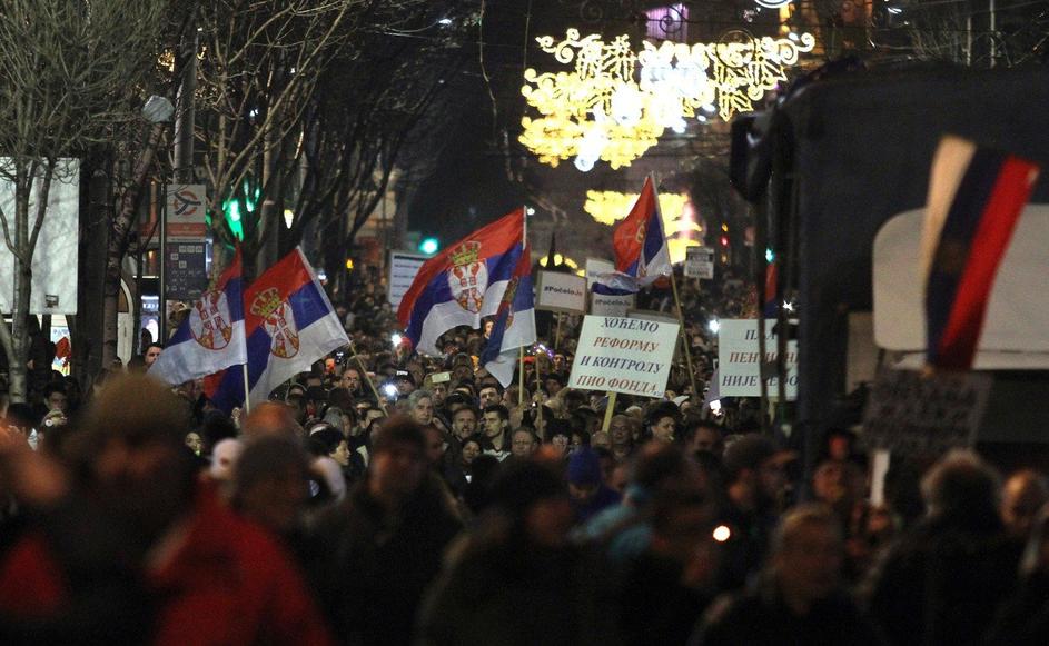 Protesti v Beogradu