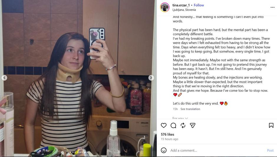 Tina Erzar | Avtor: Instagram