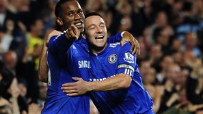 Drogba je z dvema goloma popeljal Chelsea do zmage nad Arsenalom. (Foto: AFP)