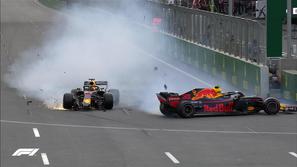 Ricciardo Verstappen Baku trk