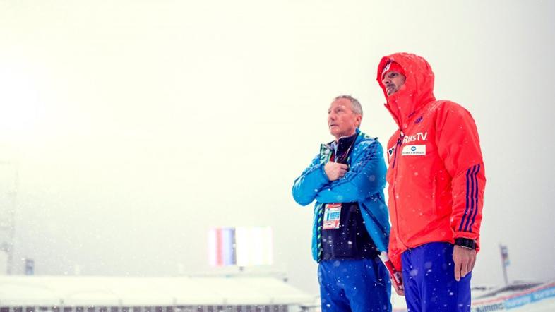 Walter Hofer, Trainer Alexander Stöckl  lillehammer slabo vreme