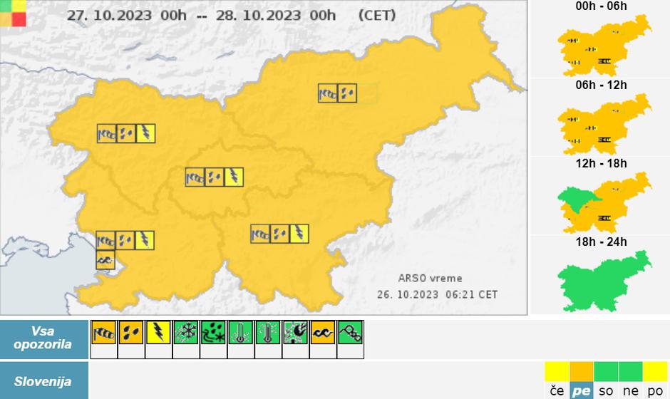 oranžno opozorilo | Avtor: Arso 